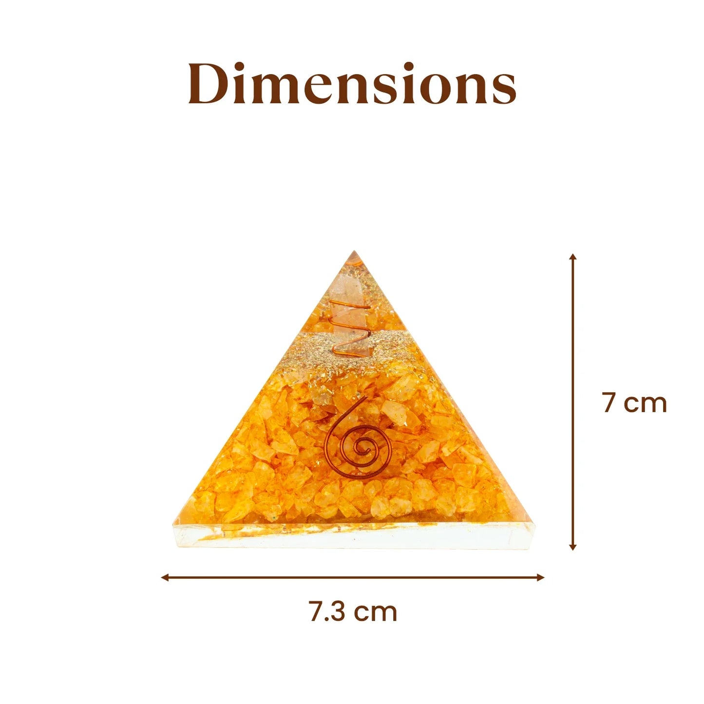 Vyapar Vriddhi Yantra on Pyrite Frame with FREE Citrine Pyramid