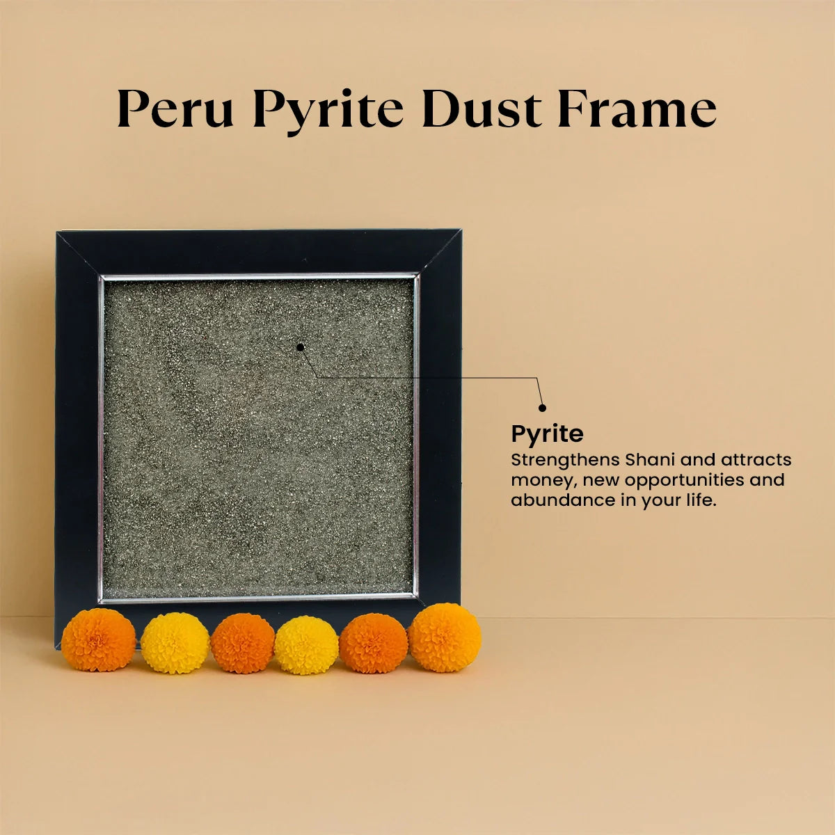 Raw Pyrite Dust Frame