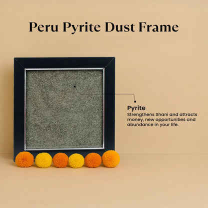 Raw Pyrite Dust Frame