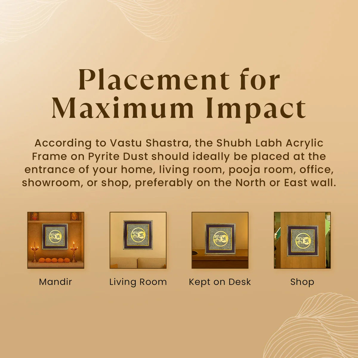 Shubh Labh on Raw Pyrite Frame