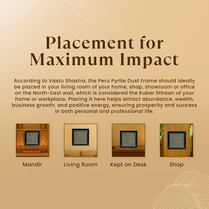 Raw Pyrite Dust Frame