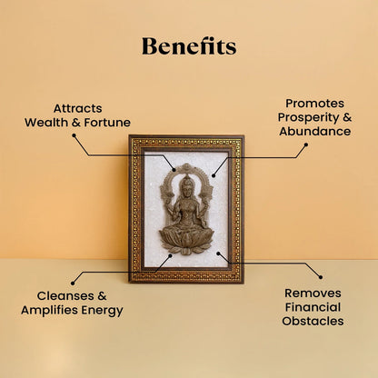 Pyrite Lakshmi Ji on Selenite Frame