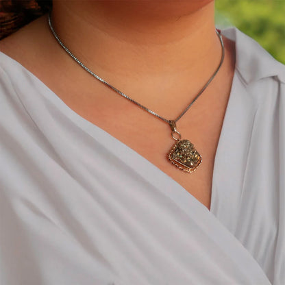 Raw Pyrite Pendant