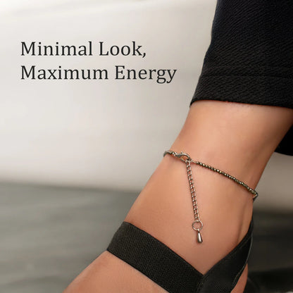 Maa Lakshmi Siddh Raw Pyrite Anklet